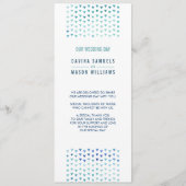 MARIAGE PROGRAMME DE CÉRÉMONIE simple boho motif b (Devant)