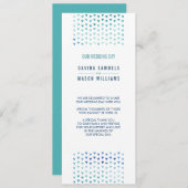 MARIAGE PROGRAMME DE CÉRÉMONIE simple boho motif b (Devant / Derrière)