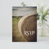 Mariage Ranch de Hay Bales rustique RSVP (Debout devant)