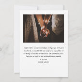 Mariage Récent Faire-Part de Mariage  (Dos)