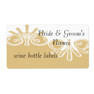 Mariage Réception bouteille de vin étiquette Fête 