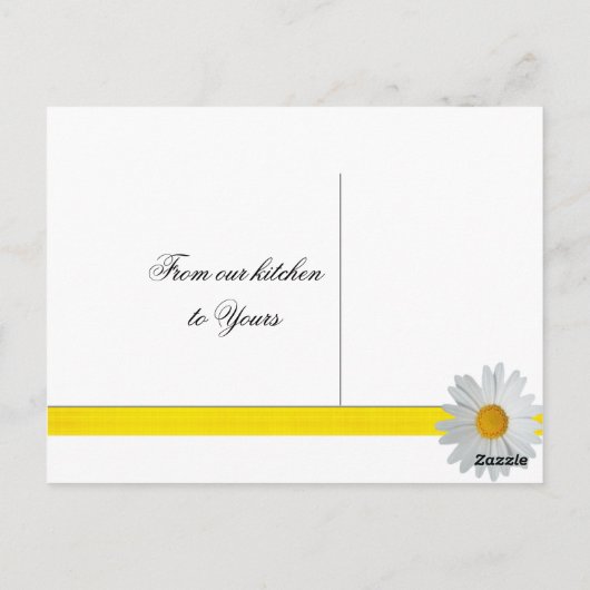 Mariage Recette Carte Bright Daisy (Dos)