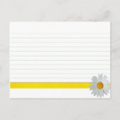 Mariage Recette Carte Bright Daisy (Devant)