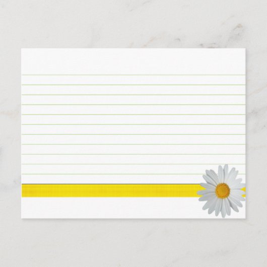 Mariage Recette Carte Bright Daisy (Devant)