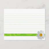 Mariage Recette Carte Bright Daisy (Devant)