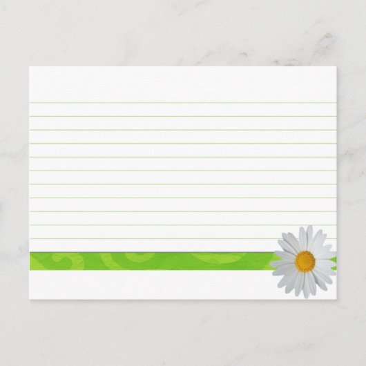 Mariage Recette Carte Bright Daisy (Devant)