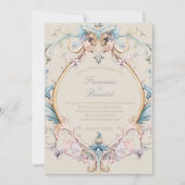 Mariage Regency Invitation victorienne Vintage (Devant)