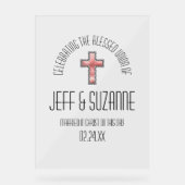 Mariage religieux de la Croix-chrétienne Date (Recto)