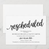 Mariage Réorganisé, Noir, Carte d'Avis (Devant / Derrière)