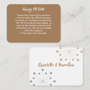 Mariage Reporté Changement De Date Faire-part