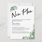 Mariage Reporté "Nouveau Plan avec Carte au Eucaly (Devant)