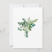 Mariage reporté "Nouveau plan avec carte Eucalyptu (Dos)