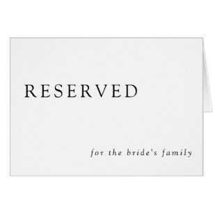 Mariage Réservé minimal Élégant Simple
