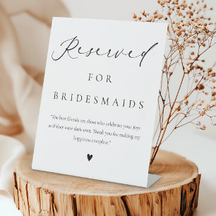 Mariage Réservé Moderne Élégant Panneau Pedestal