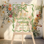 Mariage rétro Coquette Bow Bienvenue