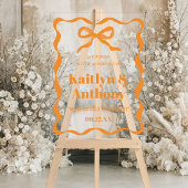 Mariage rétro Coquette Bow Bienvenue