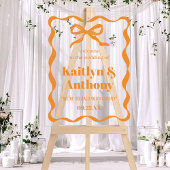 Mariage rétro Coquette Bow Bienvenue