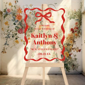 Mariage rétro Coquette Bow Bienvenue