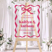 Mariage rétro Coquette Bow Bienvenue