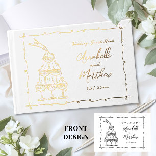 Mariage Rétro Fantaisiste Dessiné à la Main