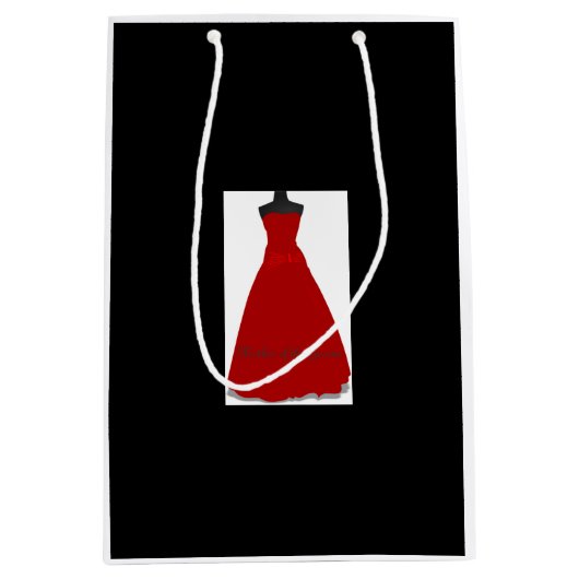 Mariage robe Mère de la chambre noir sac cadeau (Devant)