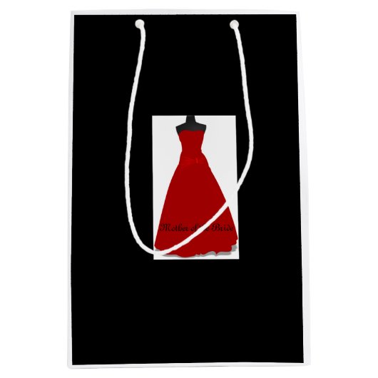 Mariage robe Mère de la mariée Black Cadeau sac (Devant)