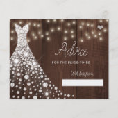 Mariage robe moderne douche nuptiale carte conseil (Devant)