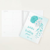 mariage romantique aux fleurs turquoise (Devant avec enveloppe)