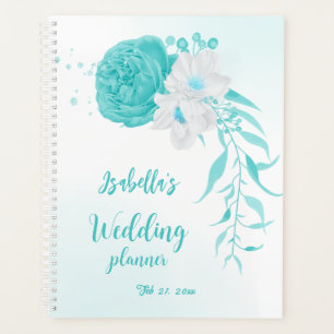 mariage romantique aux fleurs turquoise