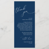 Mariage romantique Cadre Carte de remerciements (Devant)