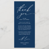 Mariage romantique Cadre Carte de remerciements (Devant)