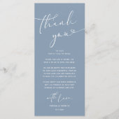 Mariage romantique Cadre Carte de remerciements (Devant)