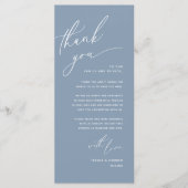 Mariage romantique Cadre Carte de remerciements (Devant)