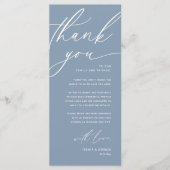 Mariage romantique Cadre Carte de remerciements (Devant)
