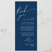 Mariage romantique Cadre Carte de remerciements (Devant)