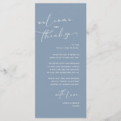 Mariage romantique Cadre Carte de remerciements (Devant)