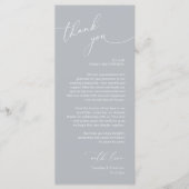 Mariage romantique Cadre Carte de remerciements (Devant)