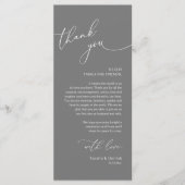 Mariage romantique Cadre Carte de remerciements (Devant)