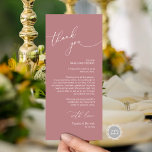 Mariage romantique Cadre Carte de remerciements<br><div class="desc">Dîner mariage Cadre Merci Cartes dans un script romantique moderne, teinté de rose rose. Partagez l'amour et montrez votre appréciation à vos invités, quand ils s'assoient à leur siège et lisent ce charmant remerciement personnalisé vous place la carte de réglage. C'est une façon merveilleuse de commencer votre fête spéciale !...</div>