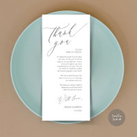 Mariage romantique Cadre Carte de remerciements