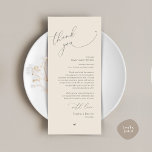 Mariage romantique Cadre Carte de remerciements<br><div class="desc">Appréciez la touche de finition parfaite de votre réception de mariage - notre élégant Merci Mariage crème foncé et romantique, avec le titre de carte "Merci"! Conçues pour express votre appréciation sincère de la présence de chaque invité lors de votre journée spéciale, ces cartes sont le moyen idéal d'ajouter une...</div>