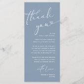 Mariage romantique Cadre Carte de remerciements (Devant)