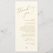 Mariage romantique Cadre Carte de remerciements (Devant)