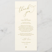 Mariage romantique Cadre Carte de remerciements (Devant)