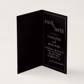 Mariage romantique dans l'élégance noire (Inside)