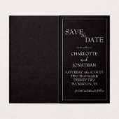 Mariage romantique dans l'élégance noire (Inside Unfolded)