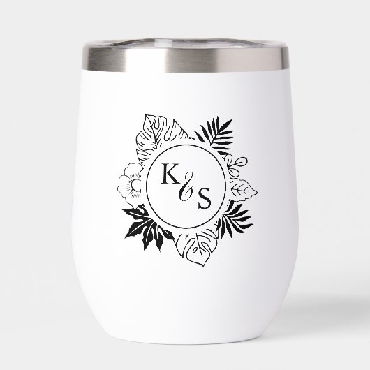 Mariage romantique de verdure tropicale (Arrière)