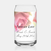 Mariage romantique peut verre avec imprimé fleur r (Recto)