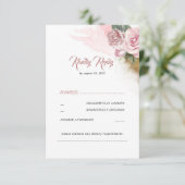 Mariage romantique Rose Rose Dusty RSVP (Debout devant)