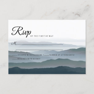 Mariage romantique rustique de montagne RSVP